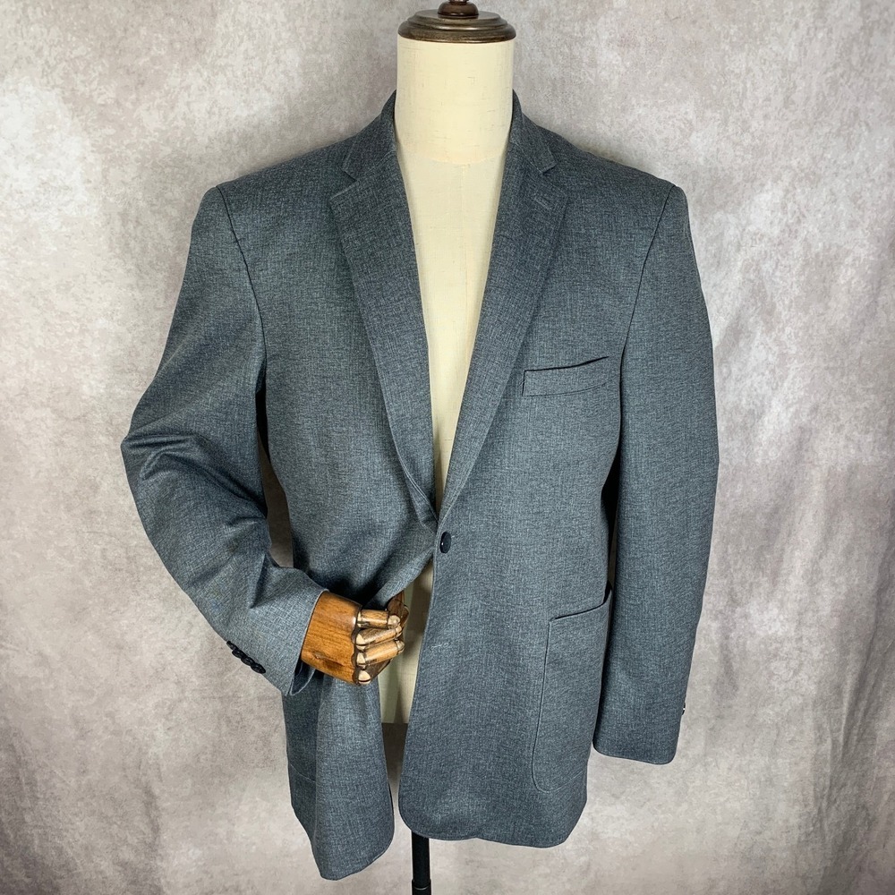 Johnston Murphy XC4 Blazer Jacket Men Extra Large Gray Performance